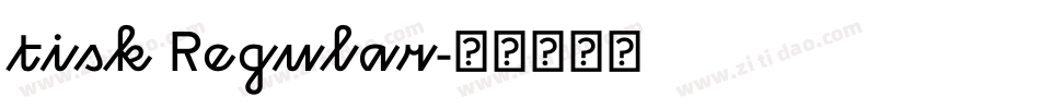 tisk Regular字体转换